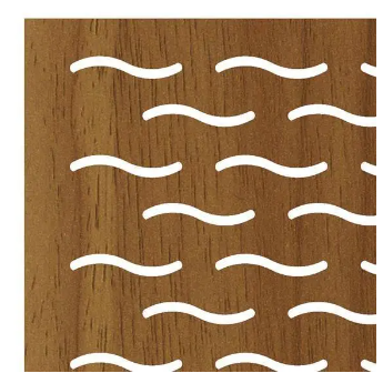 Big Flowing Water wooden acoustic panel