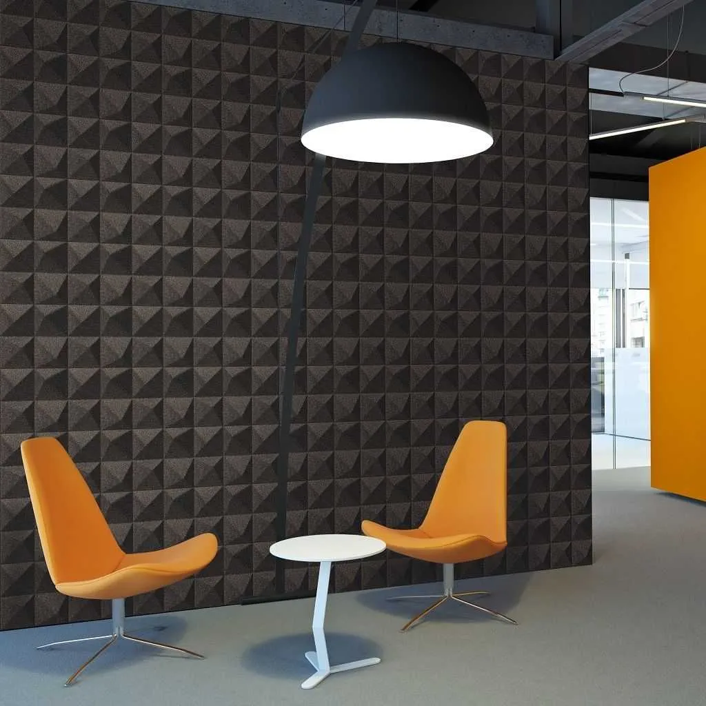 pyramid sound absorption foam acoustic panel